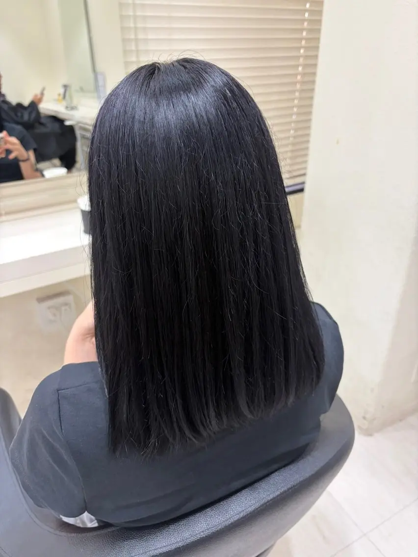 セミロング カラー ヘアカラー 野口 楓華のヘアスタイル