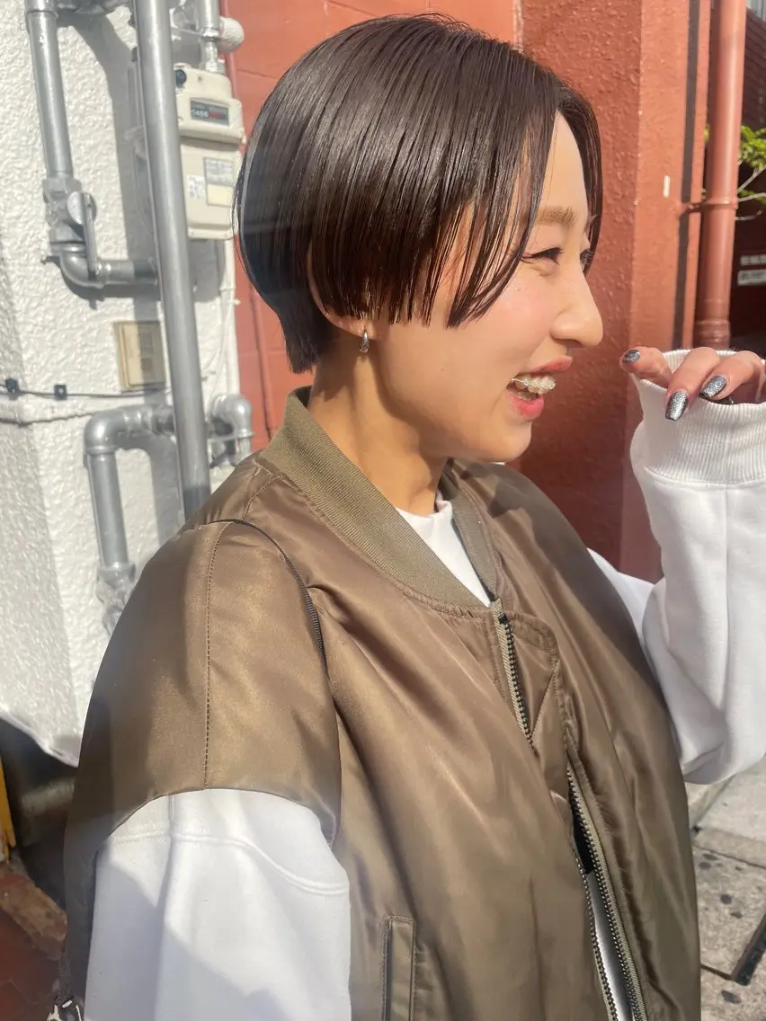 ショート カラー ショートヘア カット ヘアカラー ヘッドスパ ayane⭐️ボブ・ ショート・パーマのヘアスタイル