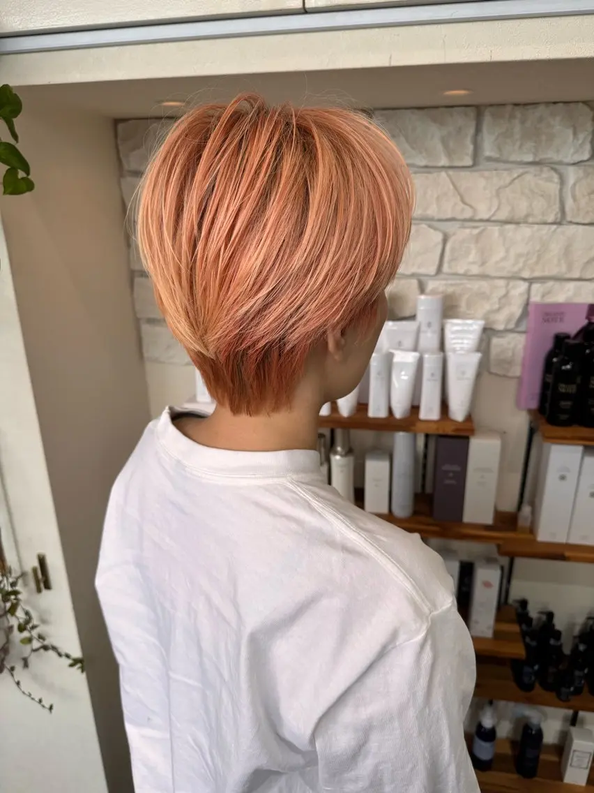ショート 🔥メンズパーマ/ ✨レディースショートのヘアスタイル