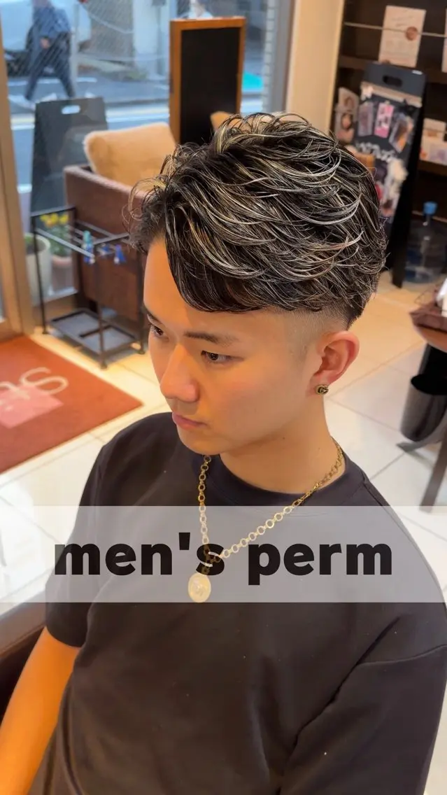 『初回限定』men'sカット+フェザーパーマ、ラルフカールの写真