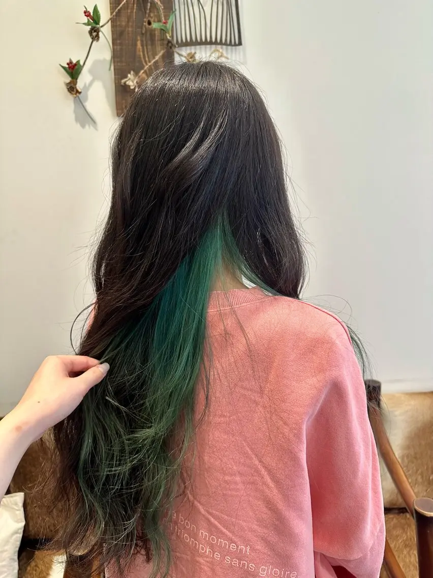 ⭐️ケアブリーチ+サイドインナーカラー⭐️(耳上〜後ろ)ブリーチ込みです!*ご新規様、再来🙆♀️*の写真