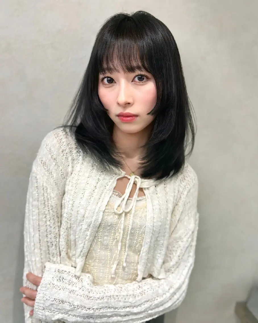 ミディアム ミディアムレイヤー 韓国風ヘア レイヤーカット ✨レイヤー/韓国 /✨ヘア山下　遥のヘアスタイル