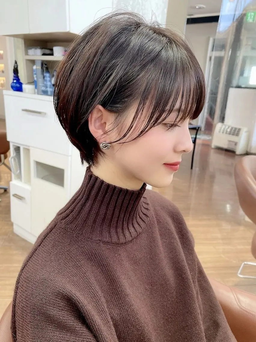 ショート 髪質改善 似合わせカット ショートヘア トリートメント 美顔形成｜レイヤー ｜青山のヘアスタイル