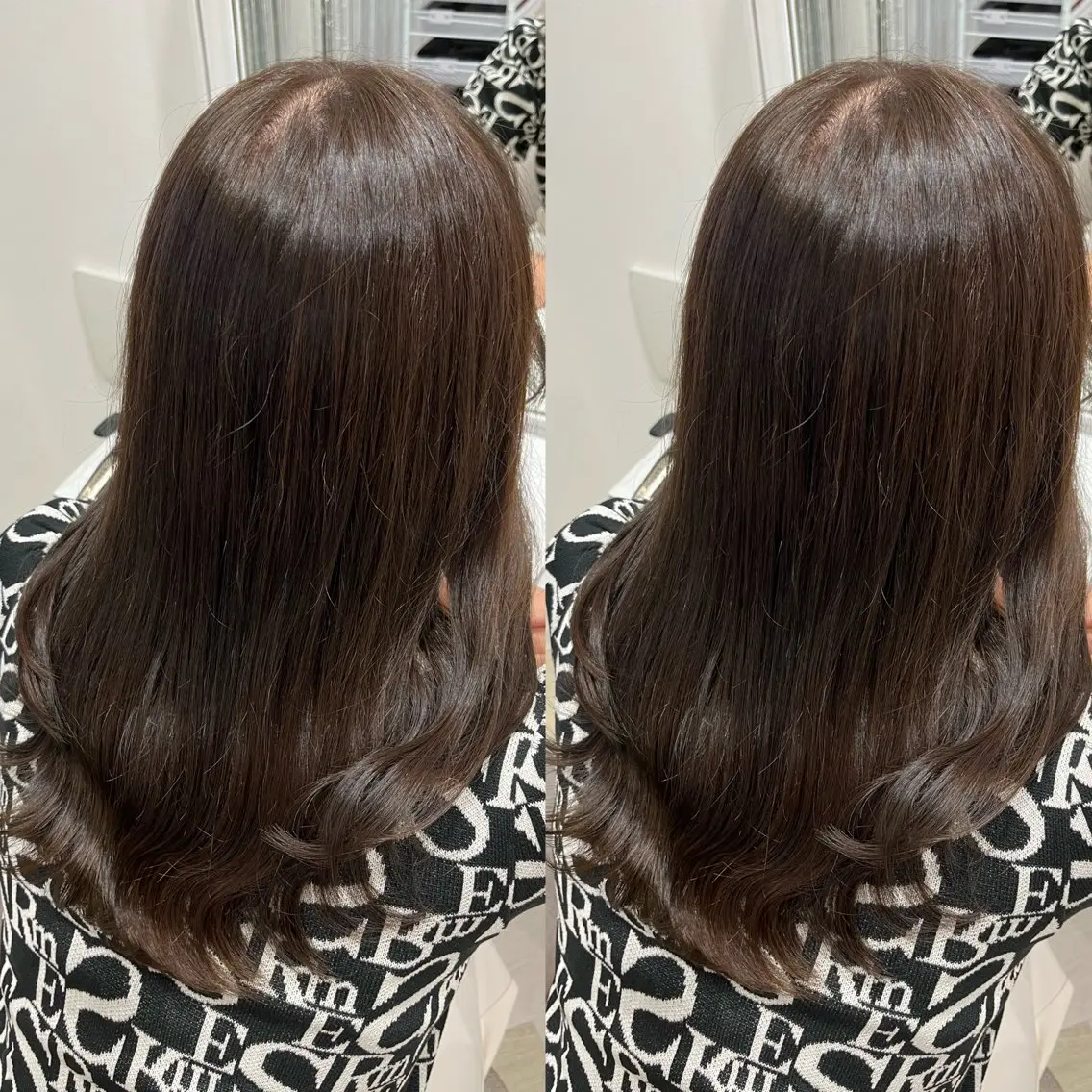 セミロング カット ヘアカラー トリートメント 外ハネボブ♡ YUIのヘアスタイル