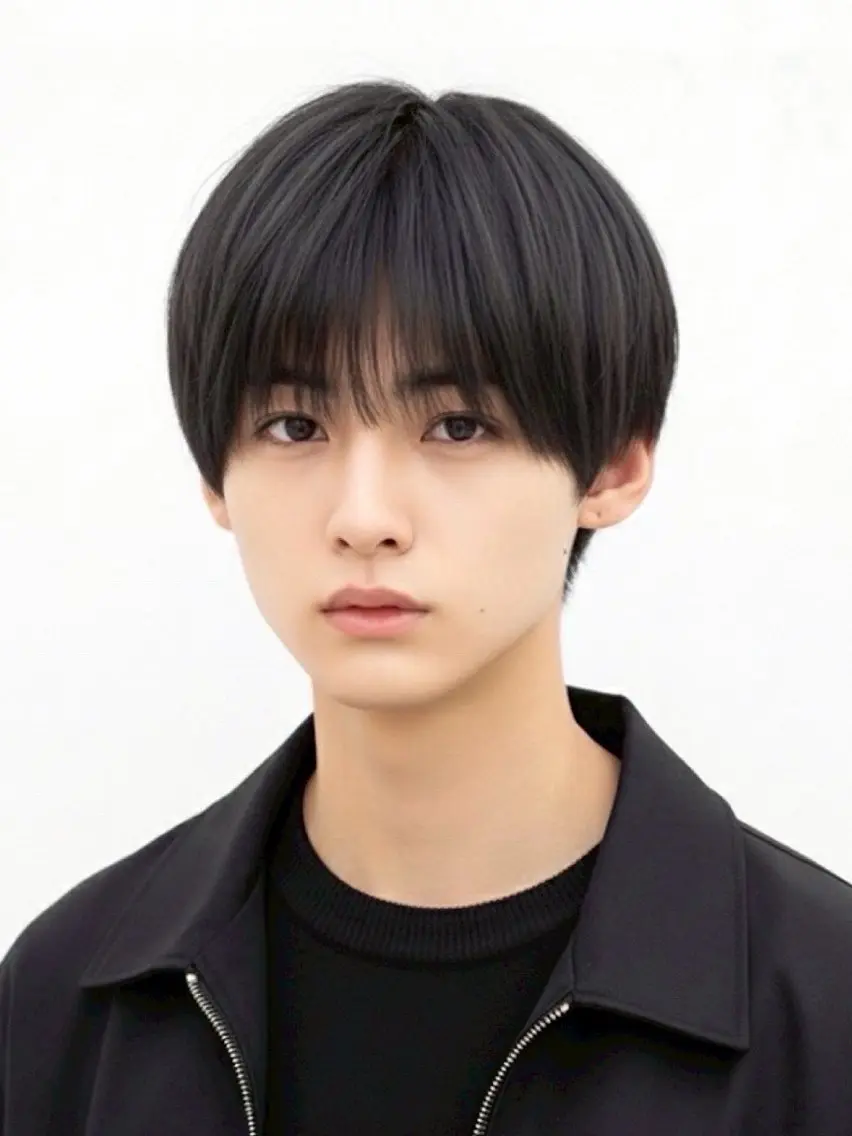 ショート カラー メンズ マッシュ 顔まわりレイヤー レイヤーカット 似合わせカット 小顔カット カット ヤリタ カケルのヘアスタイル