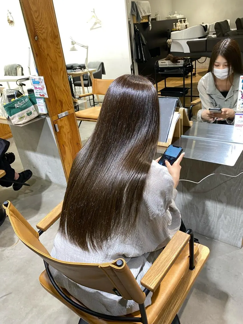透明感カラー+プレミアムトリートメント💎の写真