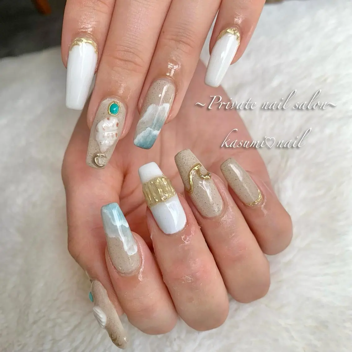 ネイル アートネイル ラメ(グリッター) マグネットネイル ミラーネイル 持ち込み KASUMI♡ Nailのネイルデザイン