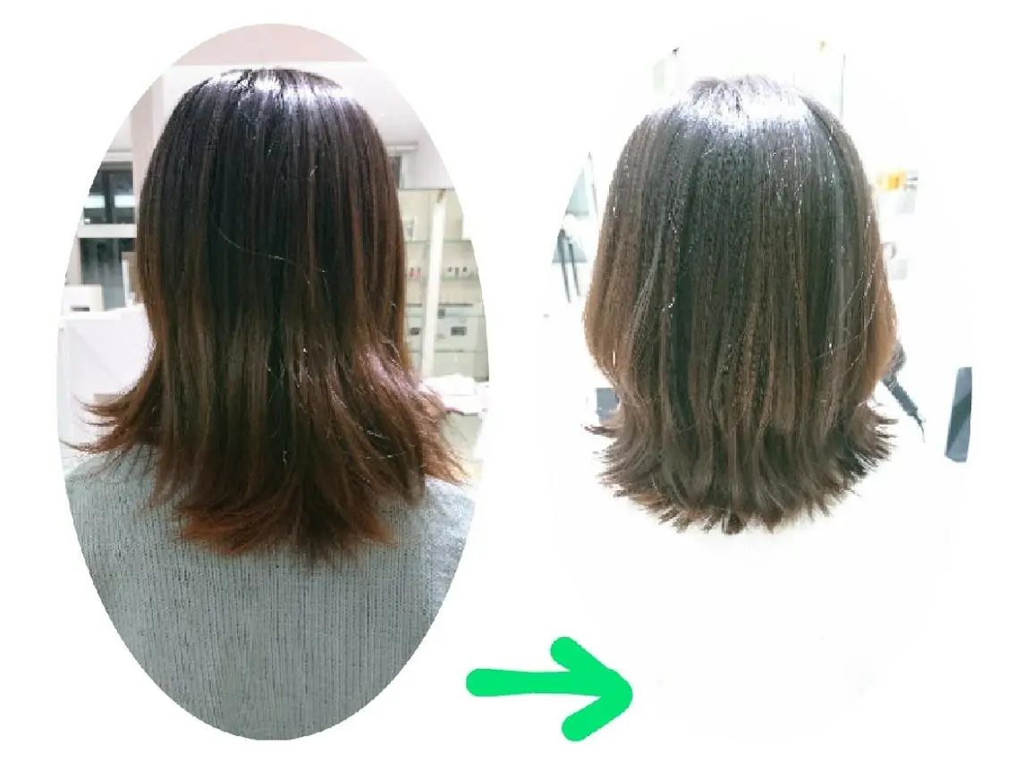 ミディアム ボブ 外ハネヘア asami ☆ミのヘアスタイル