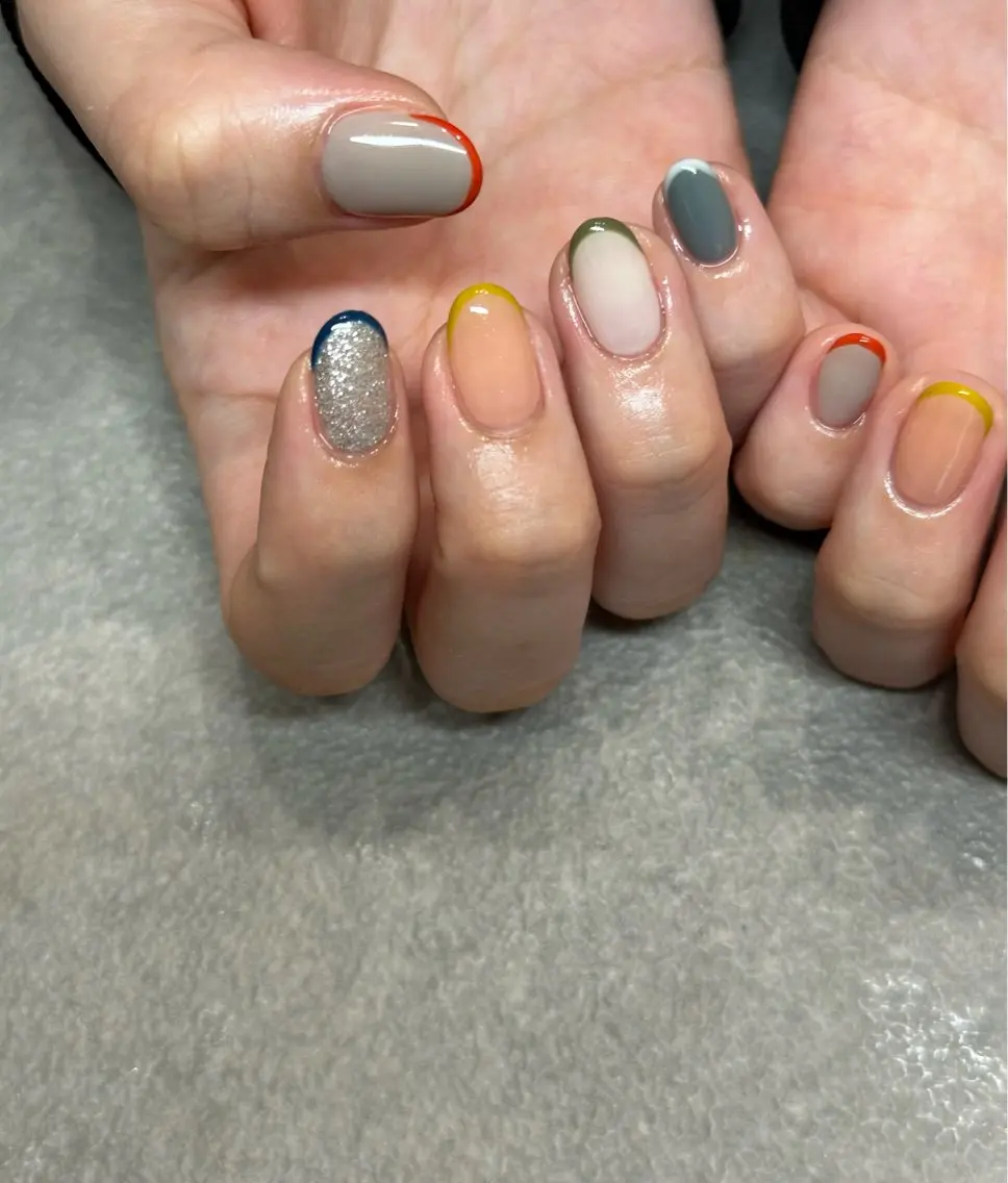 ネイル ハンドネイル フットネイル kiii.__ ✴︎*のネイルデザイン