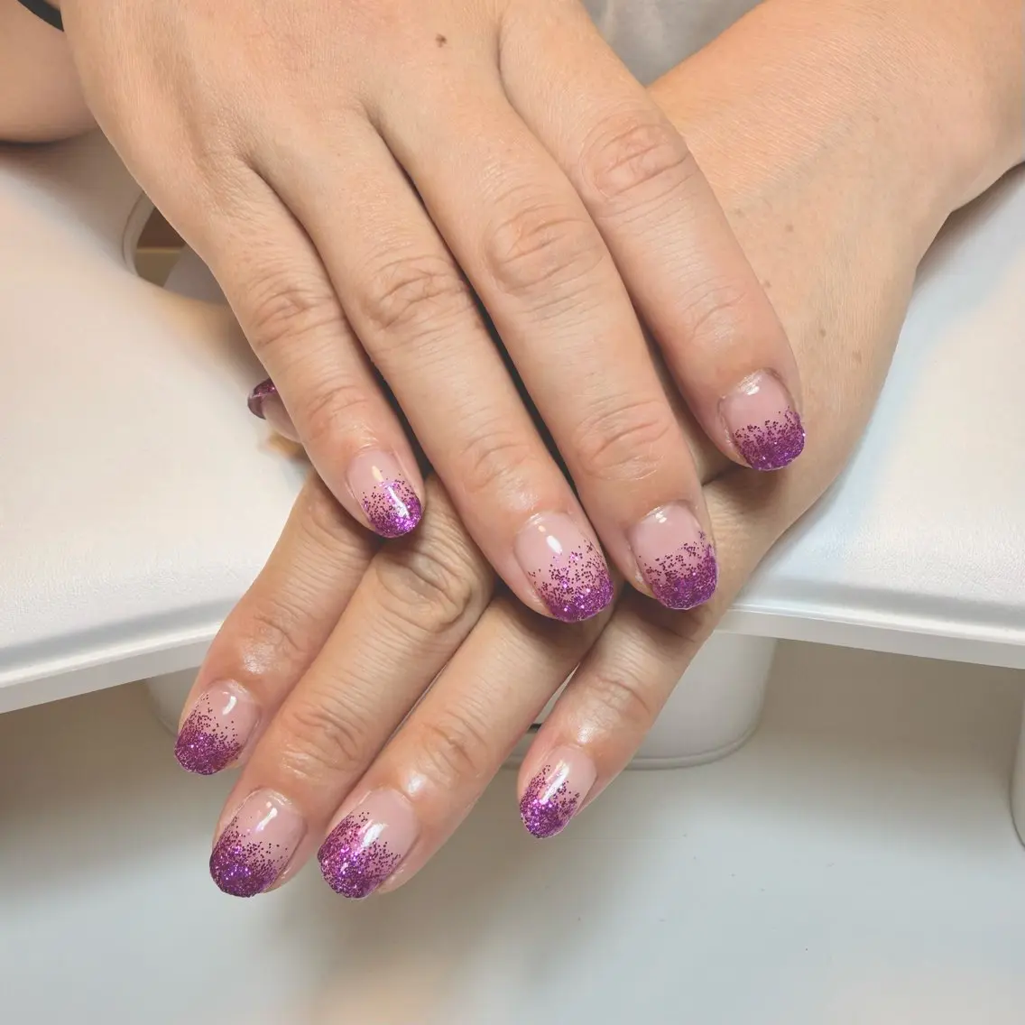 ネイル ジェルネイル グラデーション キラキラネイル ラメ(グリッター) ラメグラデーション ハンドネイル nail salon MELOのネイルデザイン