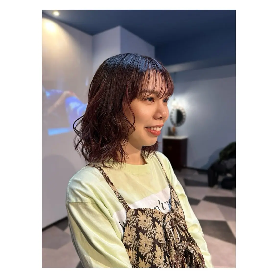 hair color ＋hair cut＋treatment （しっとり艶仕上げシステムTR）の写真