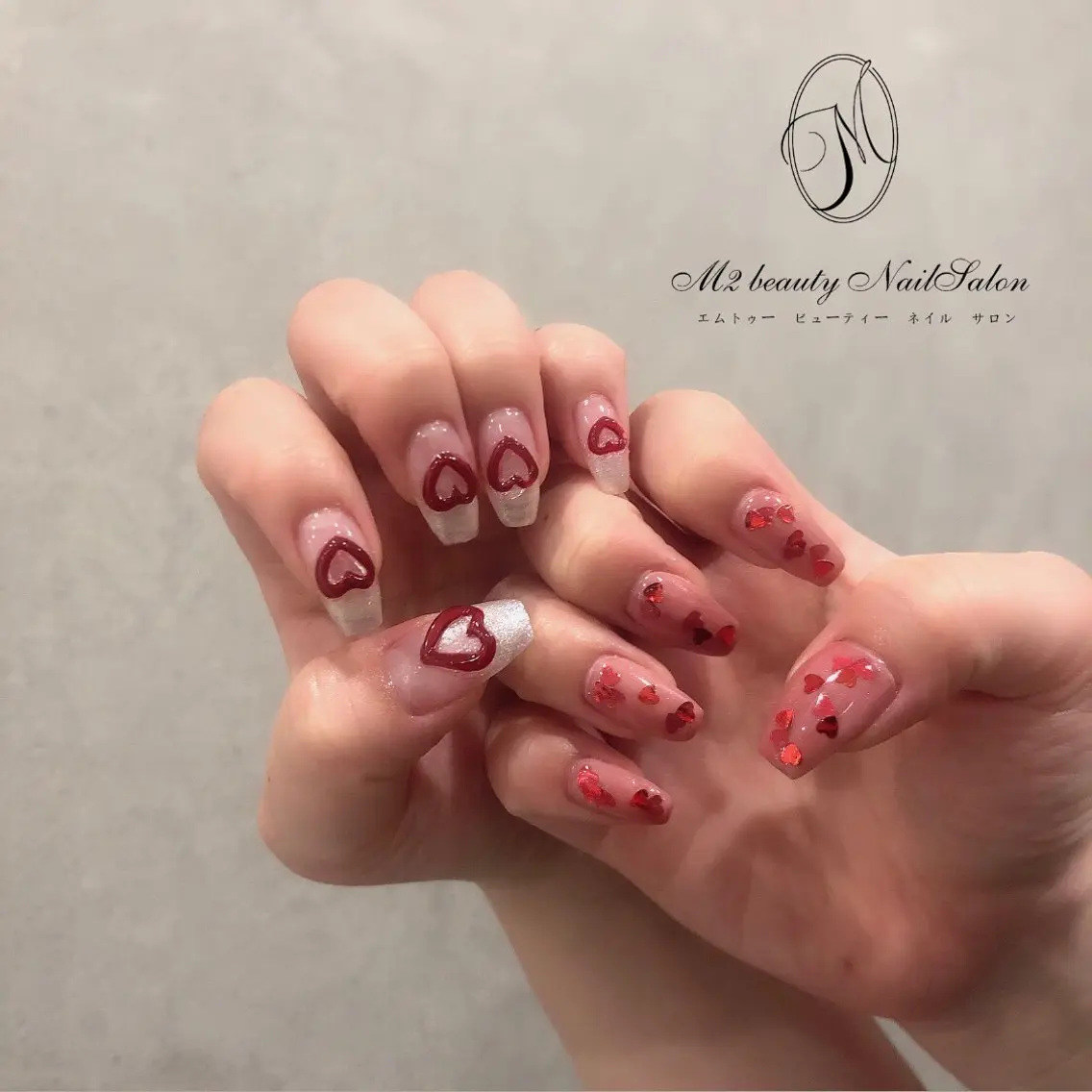 ネイル 長さ出し ジェルネイル パラジェル スカルプネイル ネイルチップ ハンドネイル M2 beauty Nankaのネイルデザイン