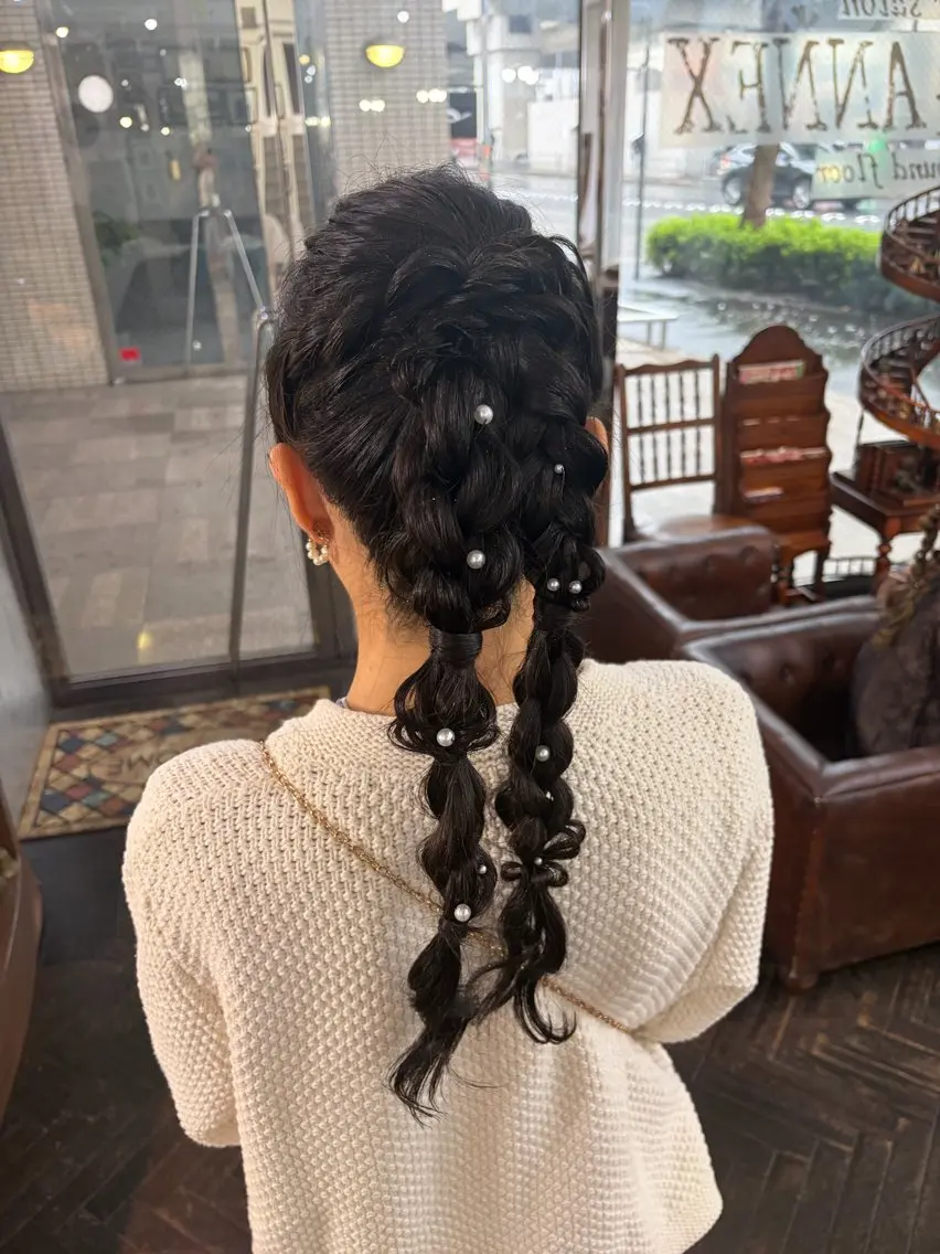 ヘアアレンジ ヘアセット ミホ/ 元町中華街のヘアスタイル