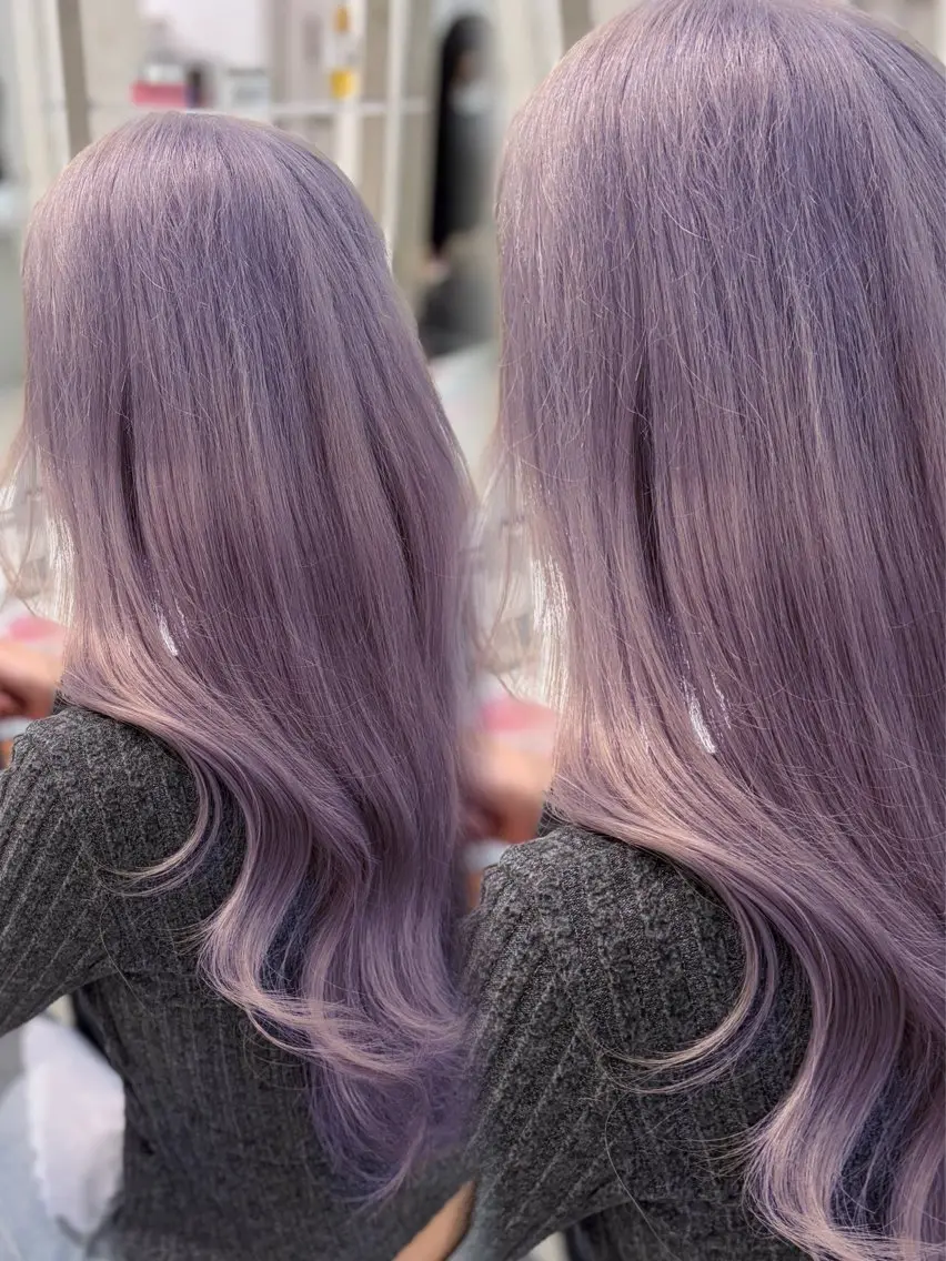 ロング カラー ヘアアレンジ ヘアカラー 💓色落ちまで綺麗な 垢抜けカラー💓のヘアスタイル