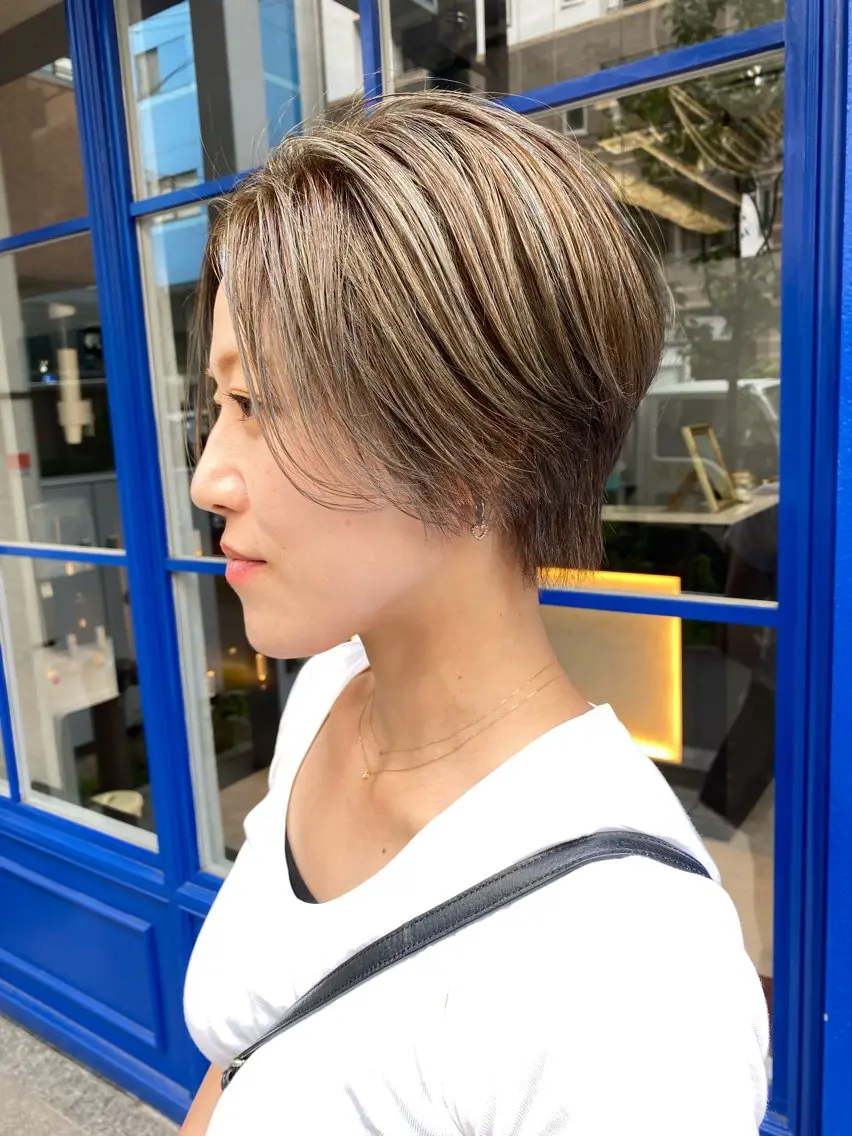 ショート ハイライト カット ヘアカラー ✨デザインカラー✨ ✂️kouki✂️のヘアスタイル