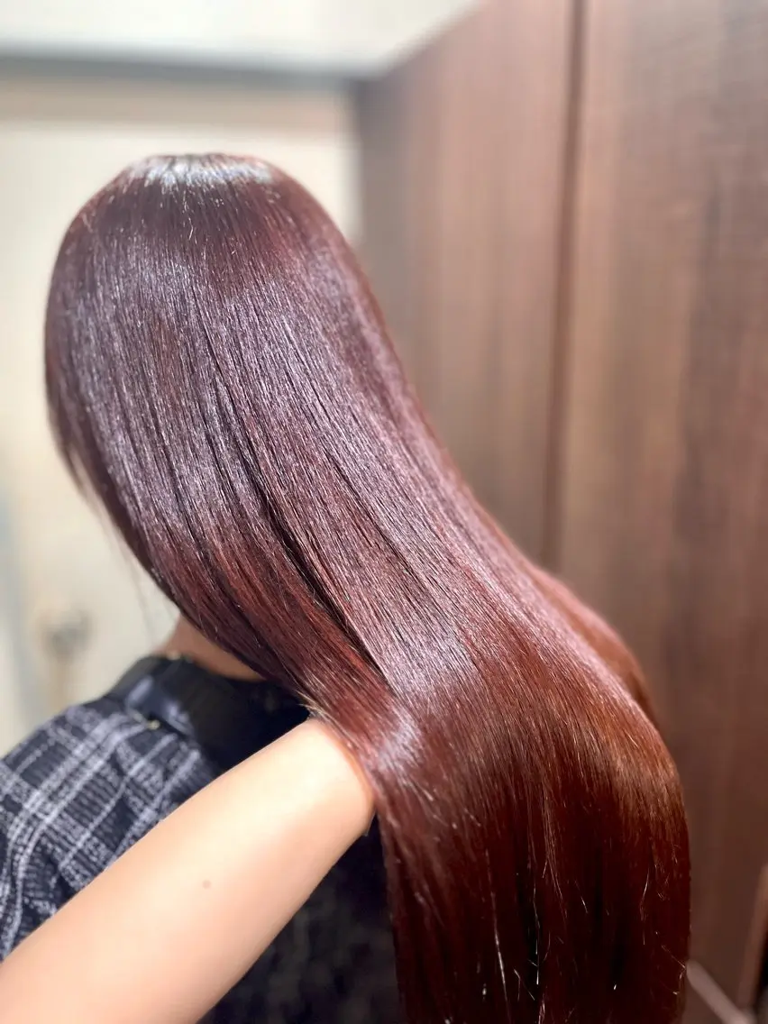ロング カラー ブラウンカラー ラベンダーカラー ラベンダーピンク ピンクカラー ピンクブラウン カット ヘアカラー トリートメント 多系統似合わせ/ tsuburaのヘアスタイル