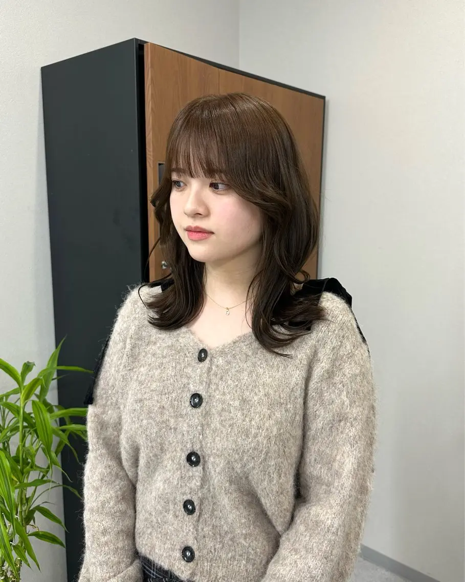 セミロング カット 中島 大聖のヘアスタイル