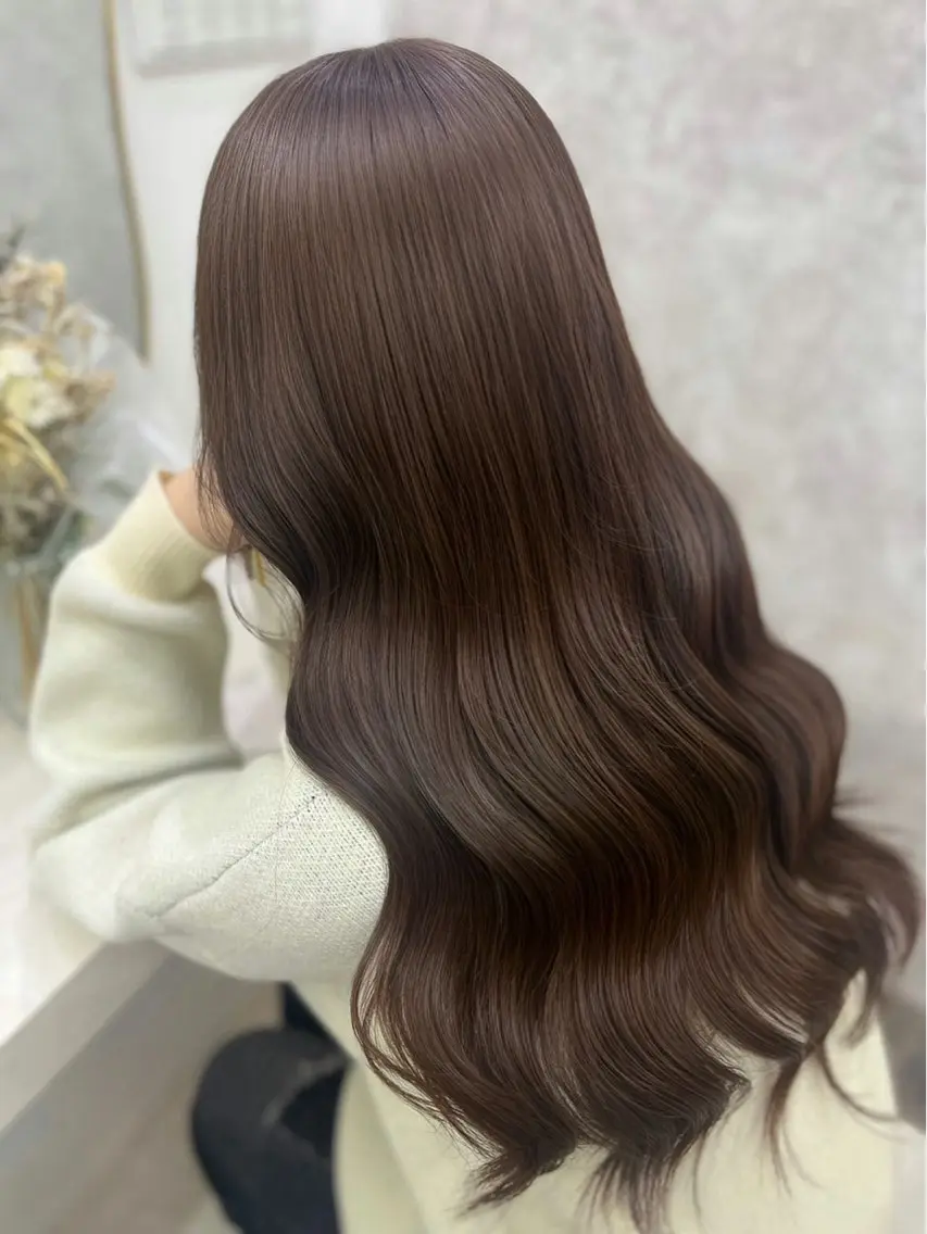 カラー ブラウンカラー 透明感カラー ヘアカラー 💎ななか/大宮 ワンカラー🪄のヘアスタイル