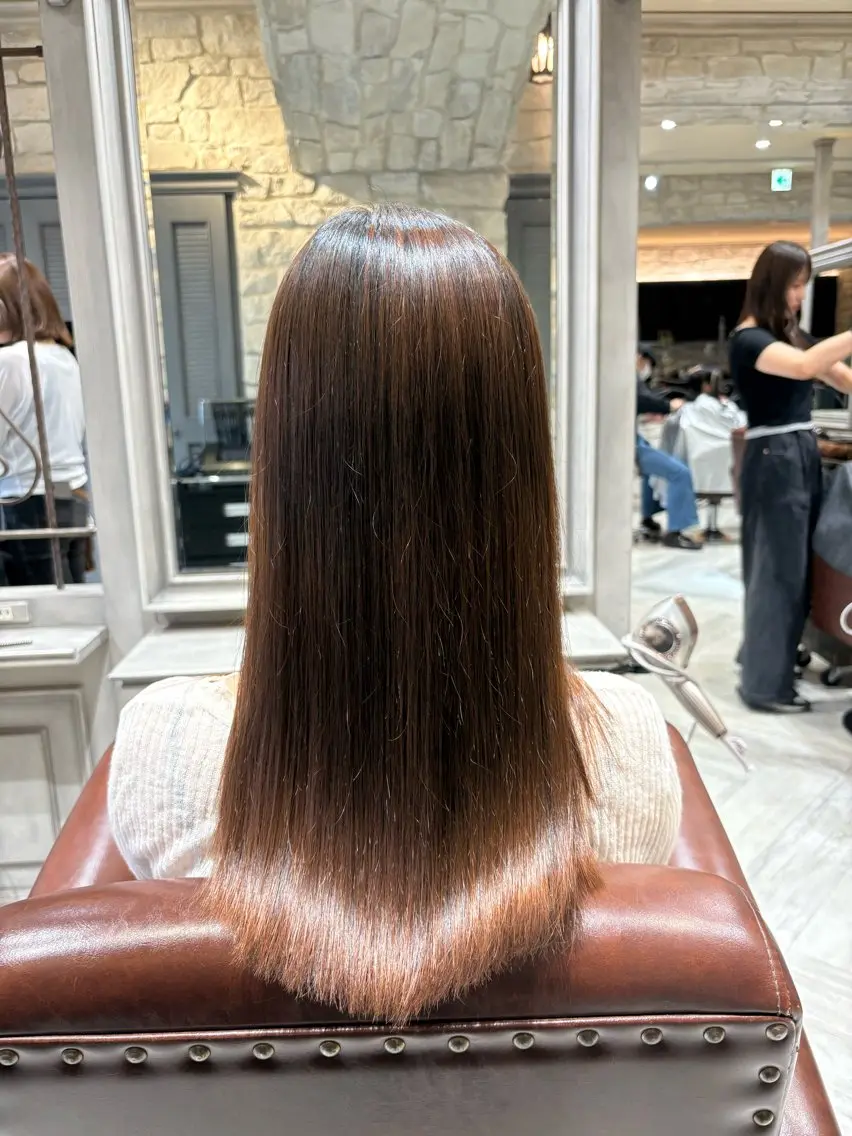 ロング カット 縮毛矯正 🫧大滝 いくみ🌿辻堂のヘアスタイル