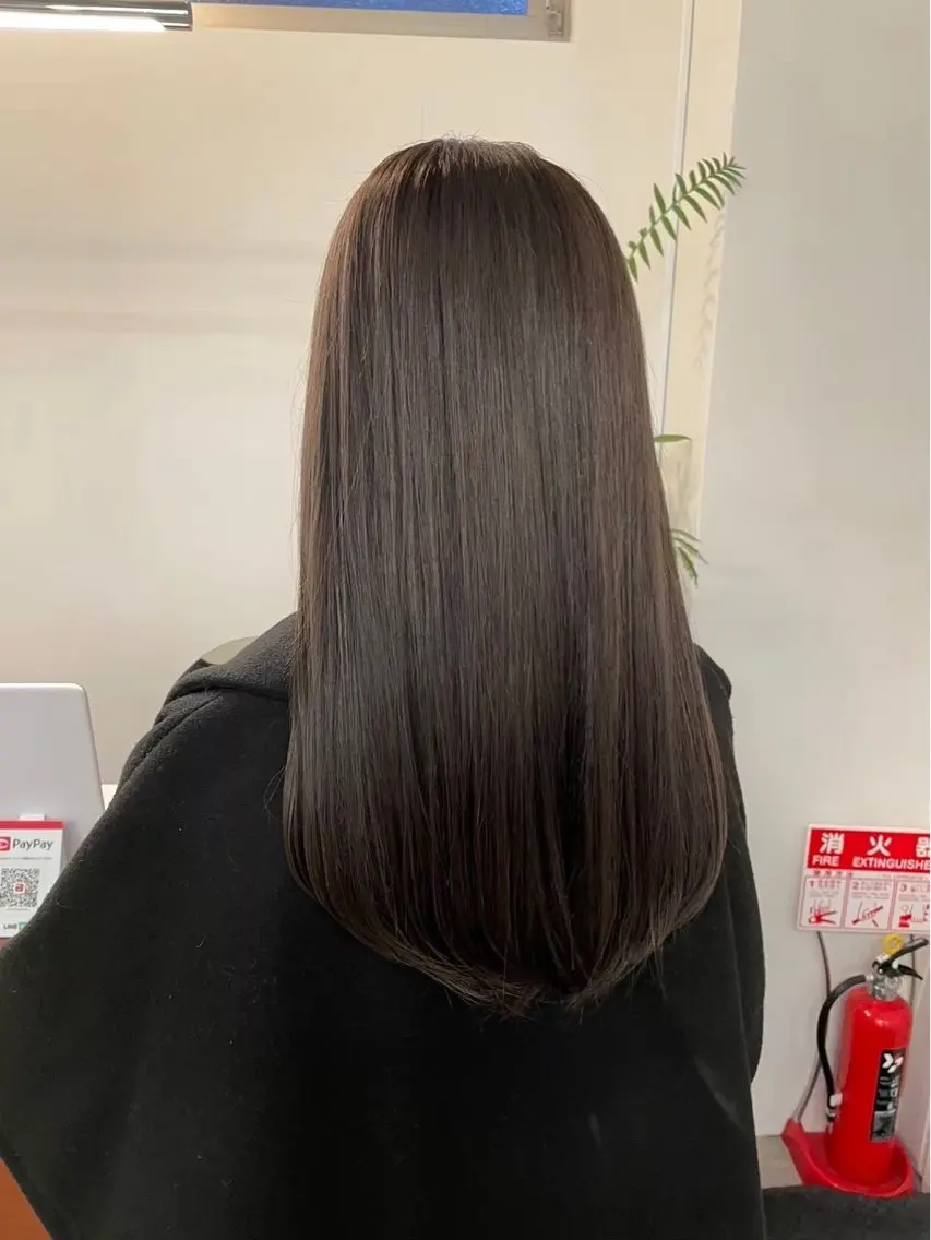 ロング パーマ 🫧透明感カラー/ 髪質改善/縮毛/🫧のヘアスタイル