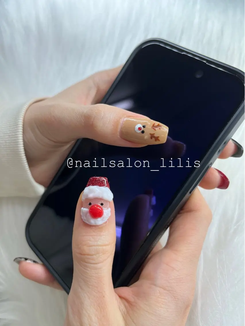 ネイル 冬ネイル クリスマス nailsalon Lilisのネイルデザイン