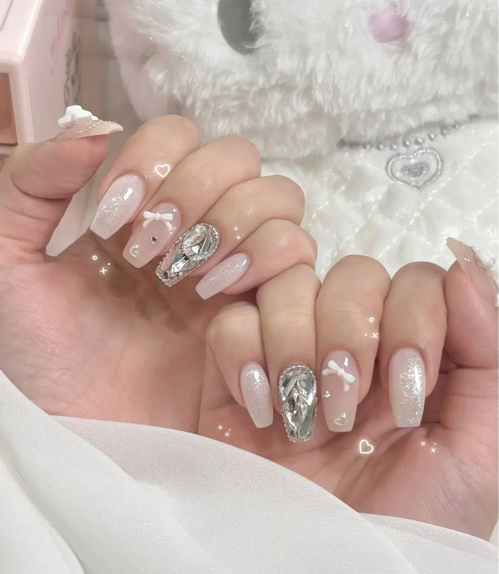 ネイル フレンチネイル ジェルネイル マグネットネイル 持ち込み ニュアンスネイル ハンドネイル Ribbonnail salonのネイルデザイン