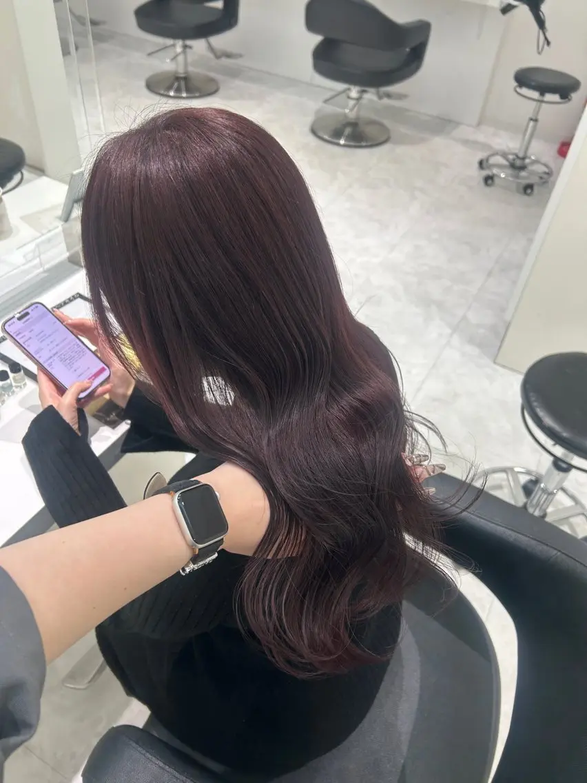 ロング カラー ヘアカラー 💗ブリーチなし暖色 kotono💗のヘアスタイル