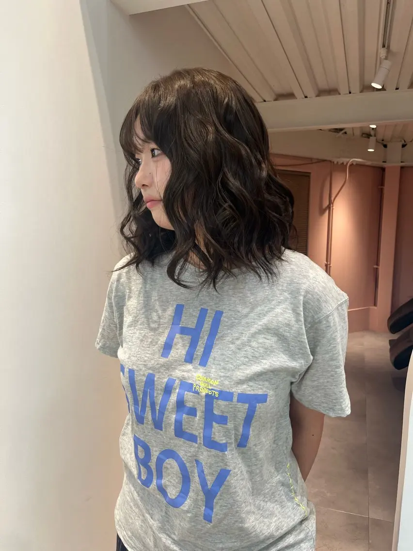 カラー ベージュカラー 透明感カラー ヘーゼル ヘアカラー 高山 桃子のヘアスタイル