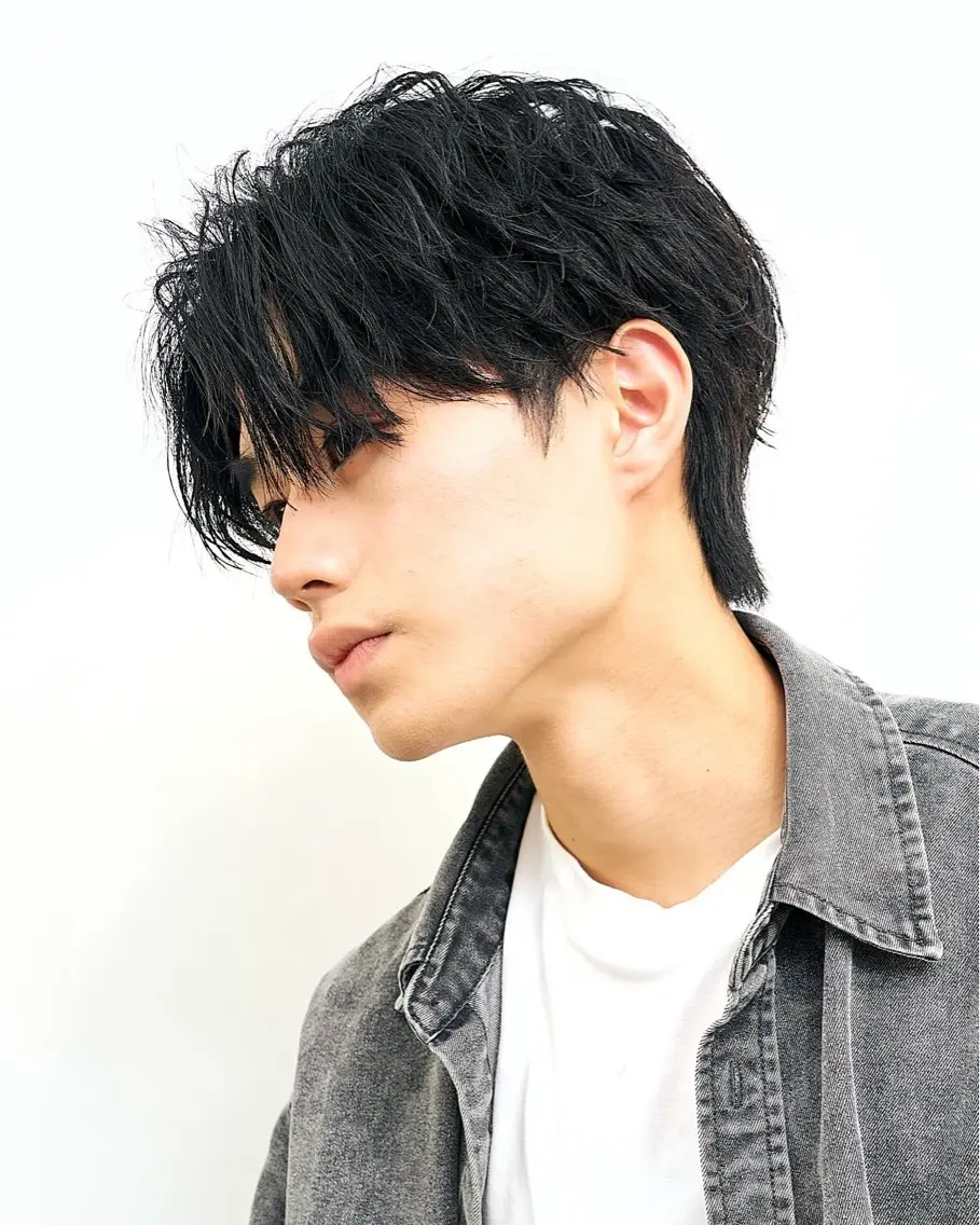 パーマ メンズ メンズ韓国風 【メンズ特化⚡️】 曲がる矯正/千原涼麻のヘアスタイル