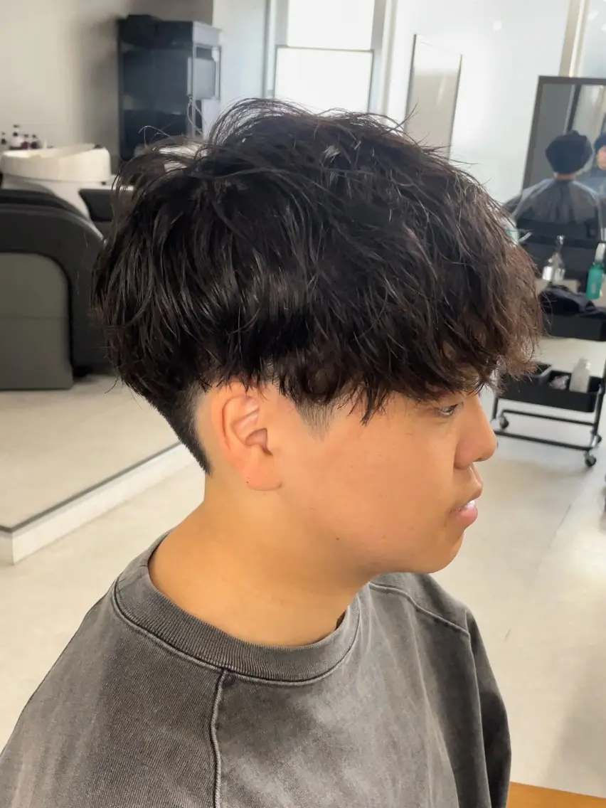 パーマ メンズ カット パーマ トリートメント ヘアセット メンズモテパーマ💙 fuwaのヘアスタイル