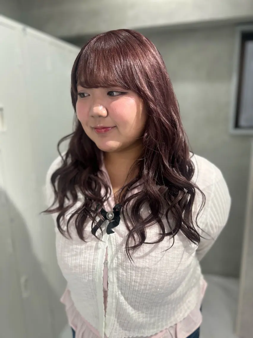 カラー ピンクカラー ヘアカラー ️💜akari💜 ハイトーン/レイヤーのヘアスタイル