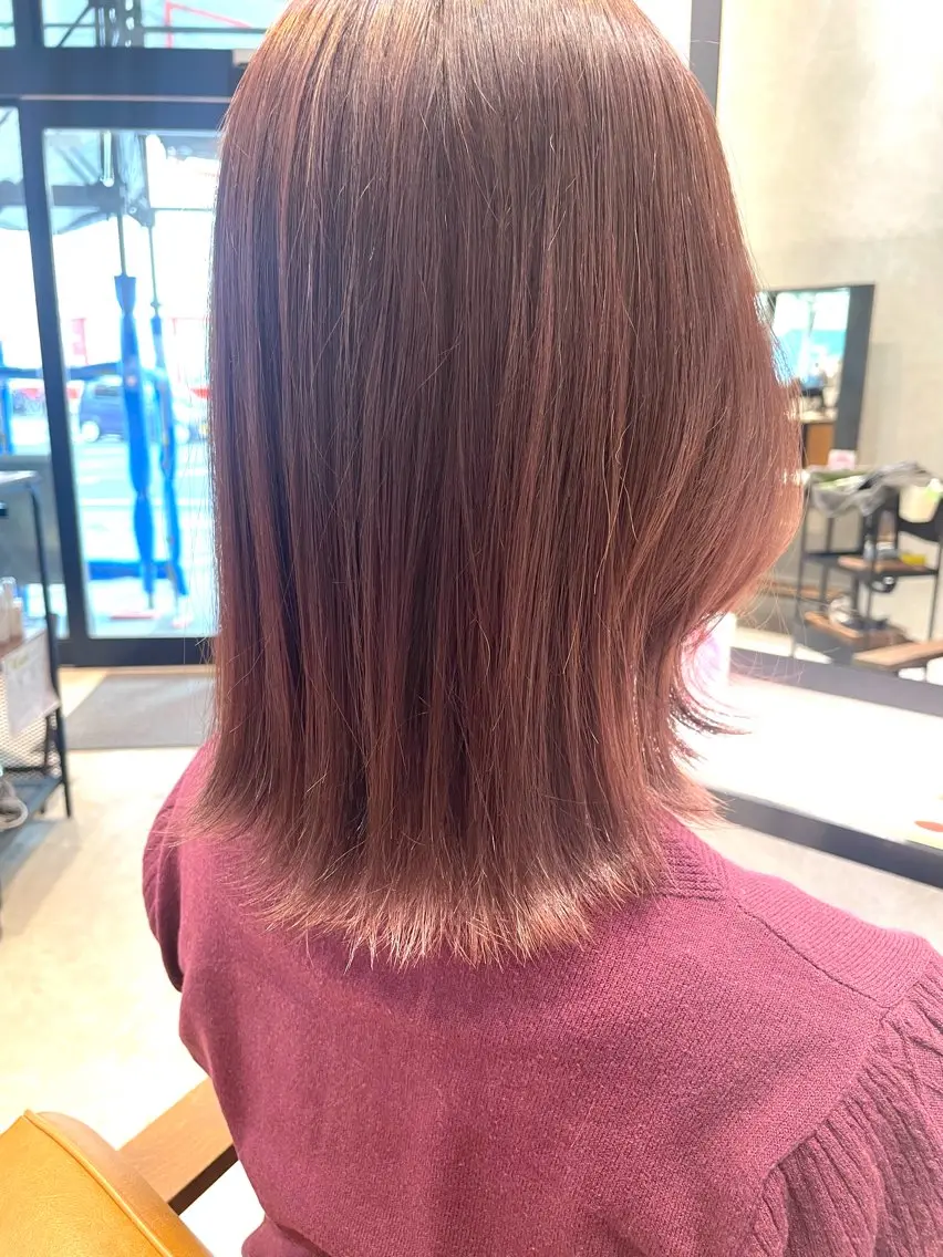 ミディアム カット ヘアカラー トリートメント ヘアセット channel 大澤俊文のヘアスタイル