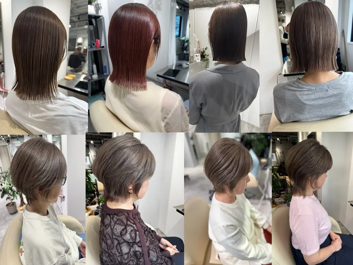 🎉今話題の白髪ぼかしカラーをしたい方メニュー⭐️デザインカット+ カラー+ハイライト入れ放題✨✨ロング料金なし‼️の写真