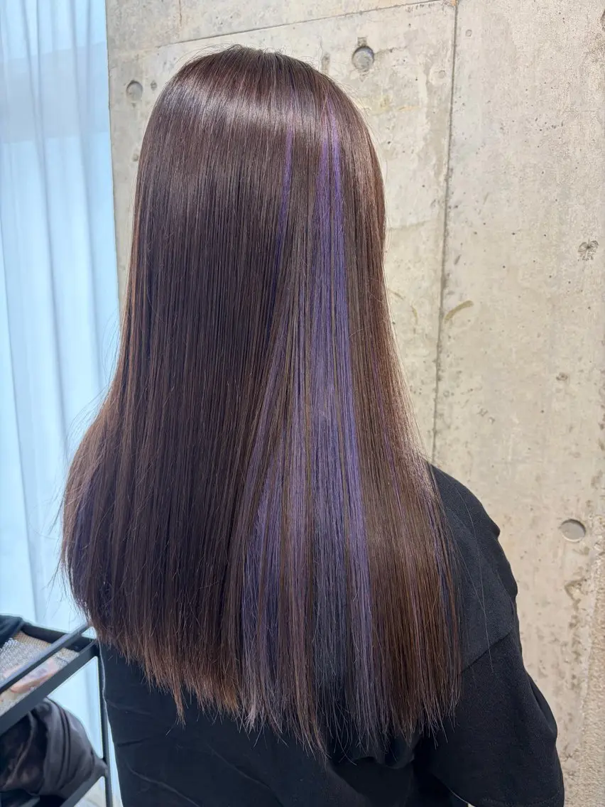 カラー インナーカラー ラベンダーカラー ヘアカラー [lani ] konatsuのヘアスタイル