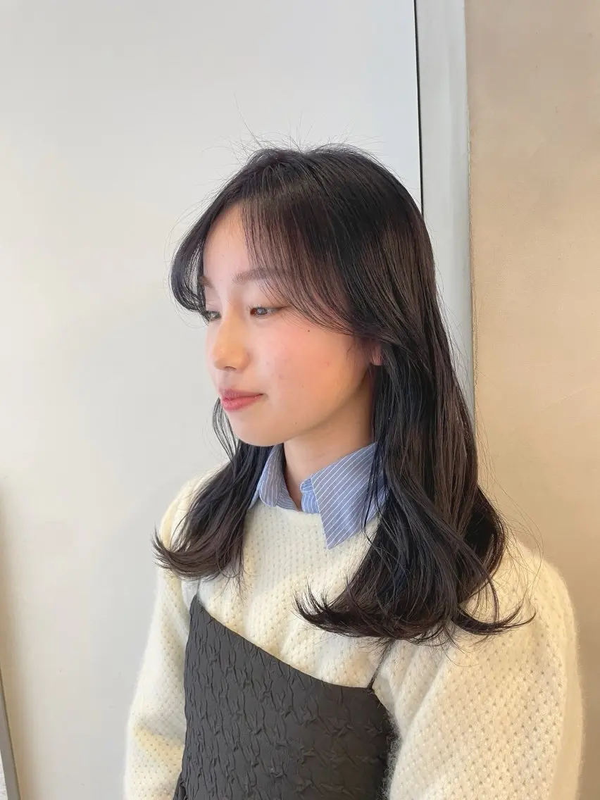 ミディアム カラー 🪞透け感&韓国ヘア 🪞honokaのヘアスタイル