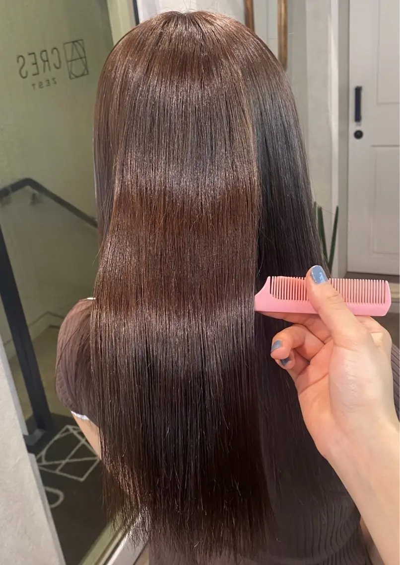 ロング カラー ブラウンカラー ヘアカラー 透明感カラー🫧🎀 まりなのヘアスタイル