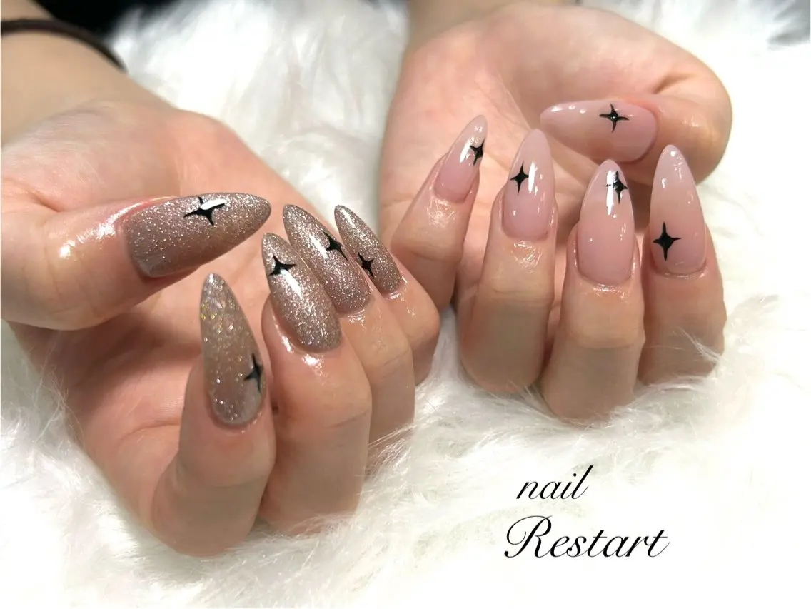 ロング ハンドネイル Restart YURIのネイルデザイン