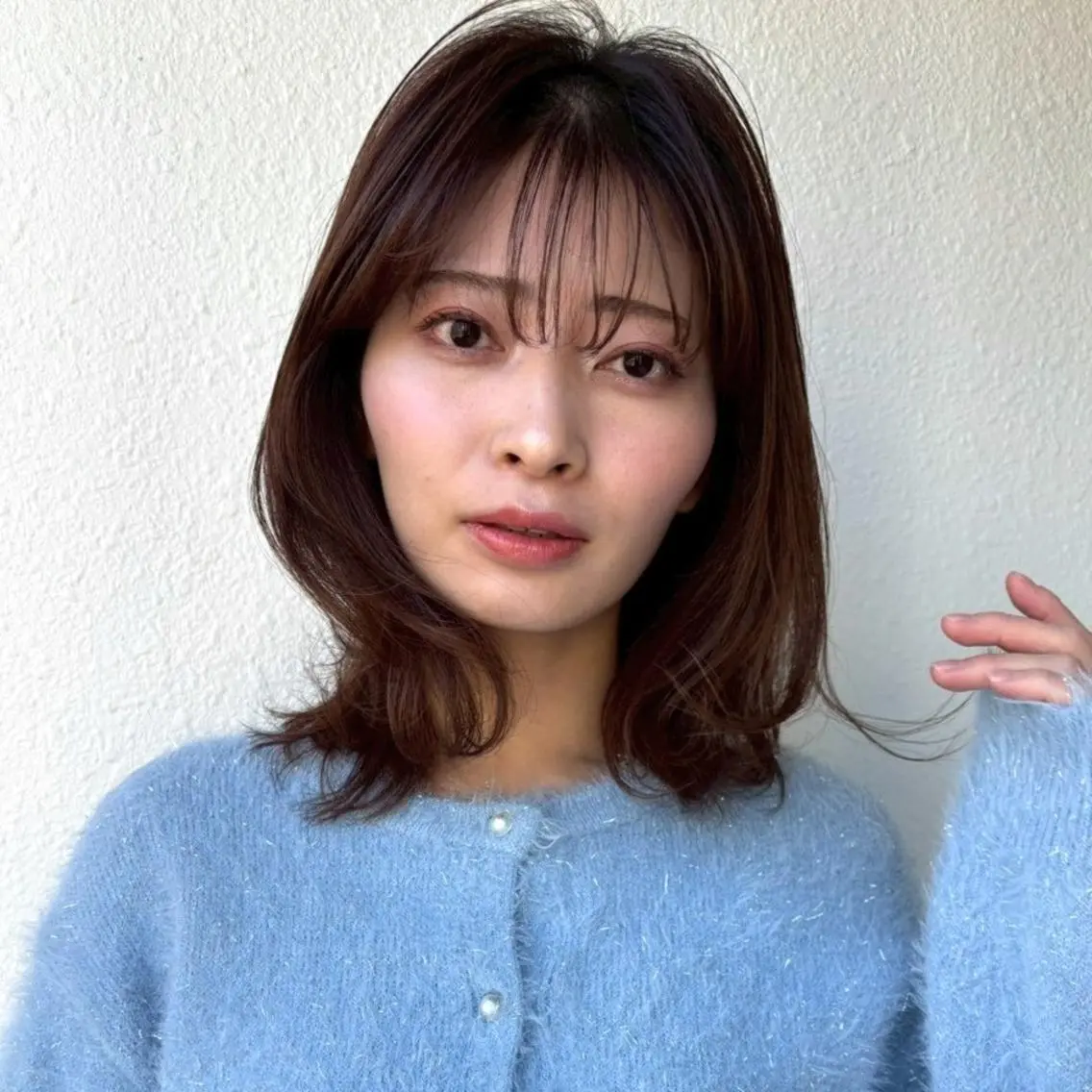 ミディアム レイヤーカット/韓国 🤎きのした いちかのヘアスタイル
