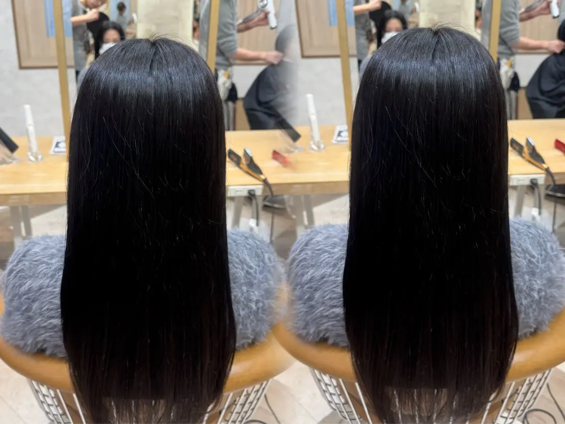 ロング ヘアカラー 橋本 りくのヘアスタイル