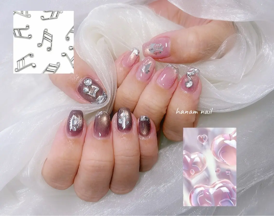 ネイル ハンドネイル hanam nail 🌿🩵ハナムネイルのネイルデザイン