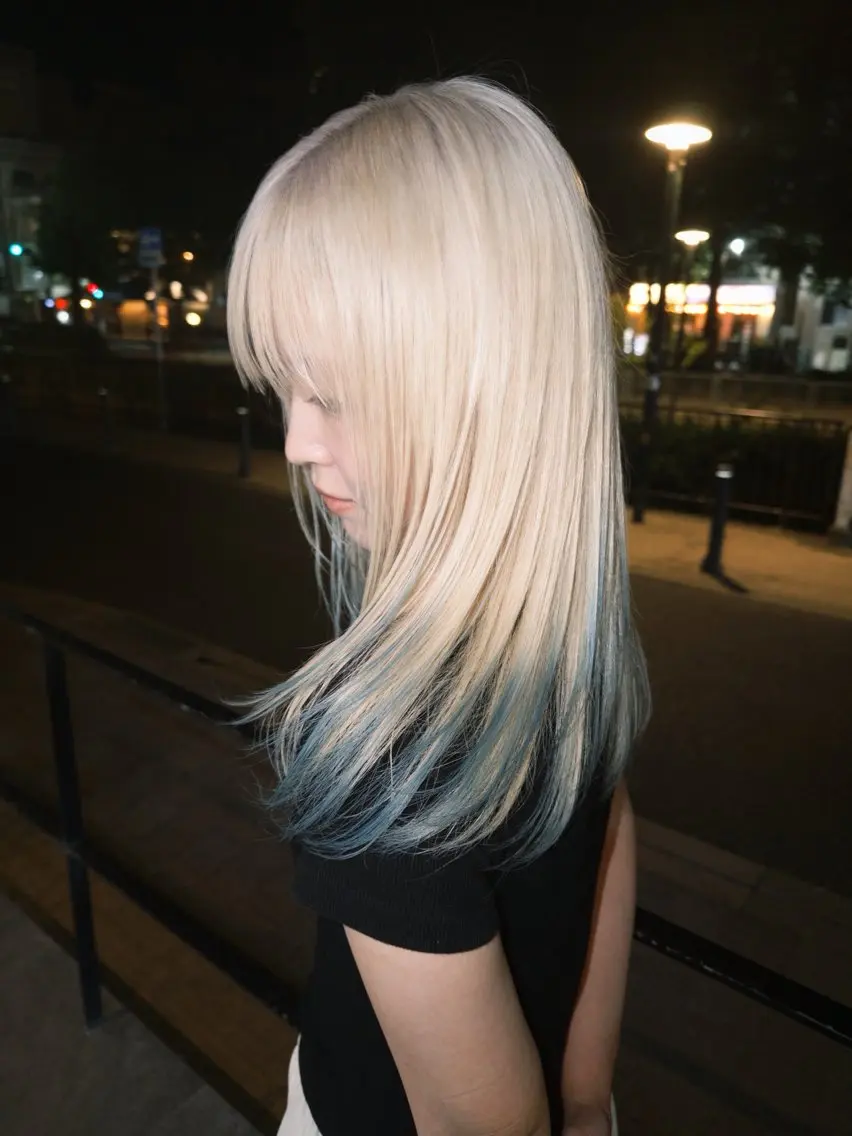 ミディアム カラー ヘアカラー 岡山ハイトーン・ ルーツカラー/こもものヘアスタイル