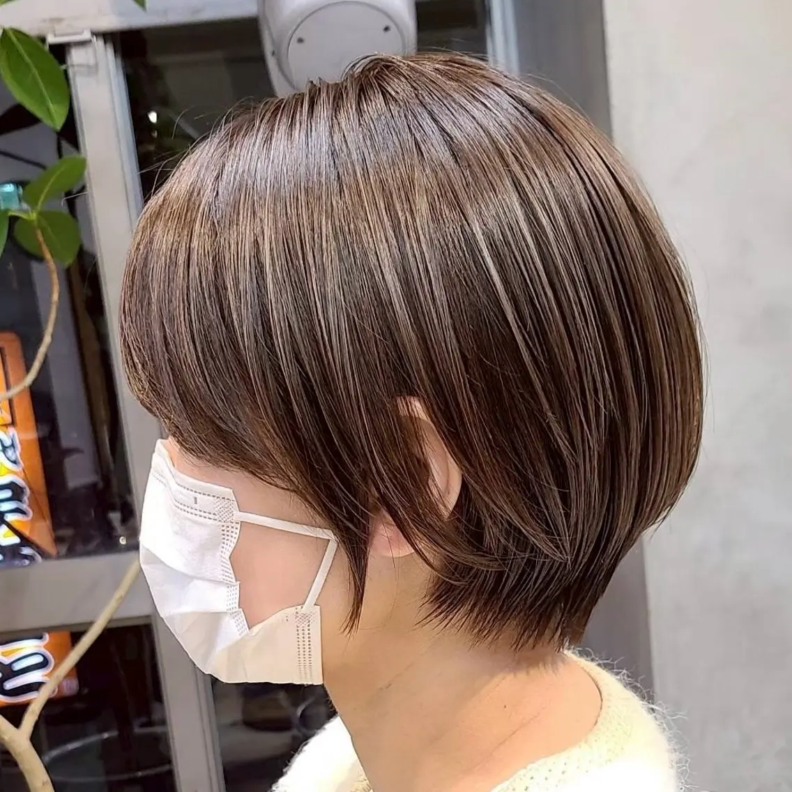 ショート カット ひなた/elima 調布/暖色カラーのヘアスタイル