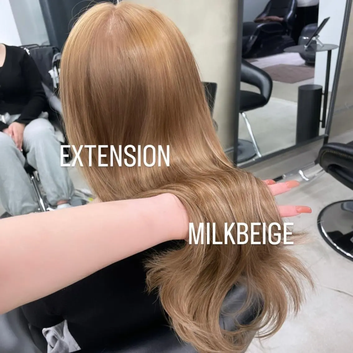 ロング カラー ヘアカラー エクステ エクステ🩵ブリーチ 韓国ヘア🩵KAEのヘアスタイル