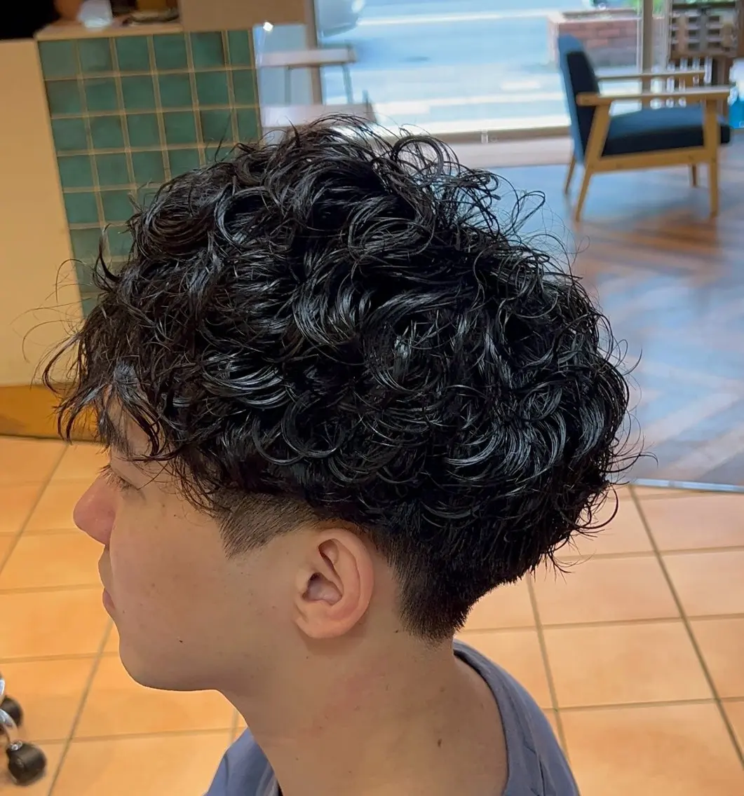 ショート パーマ メンズ カット パーマ トリートメント 朝3分でキマる 村上陸のヘアスタイル