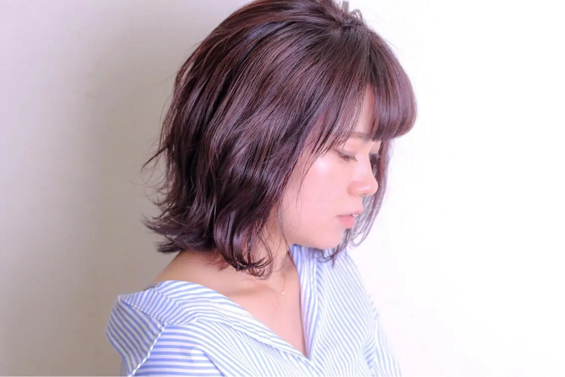 ミディアム カラー &.TIGRE 永野成知のヘアスタイル