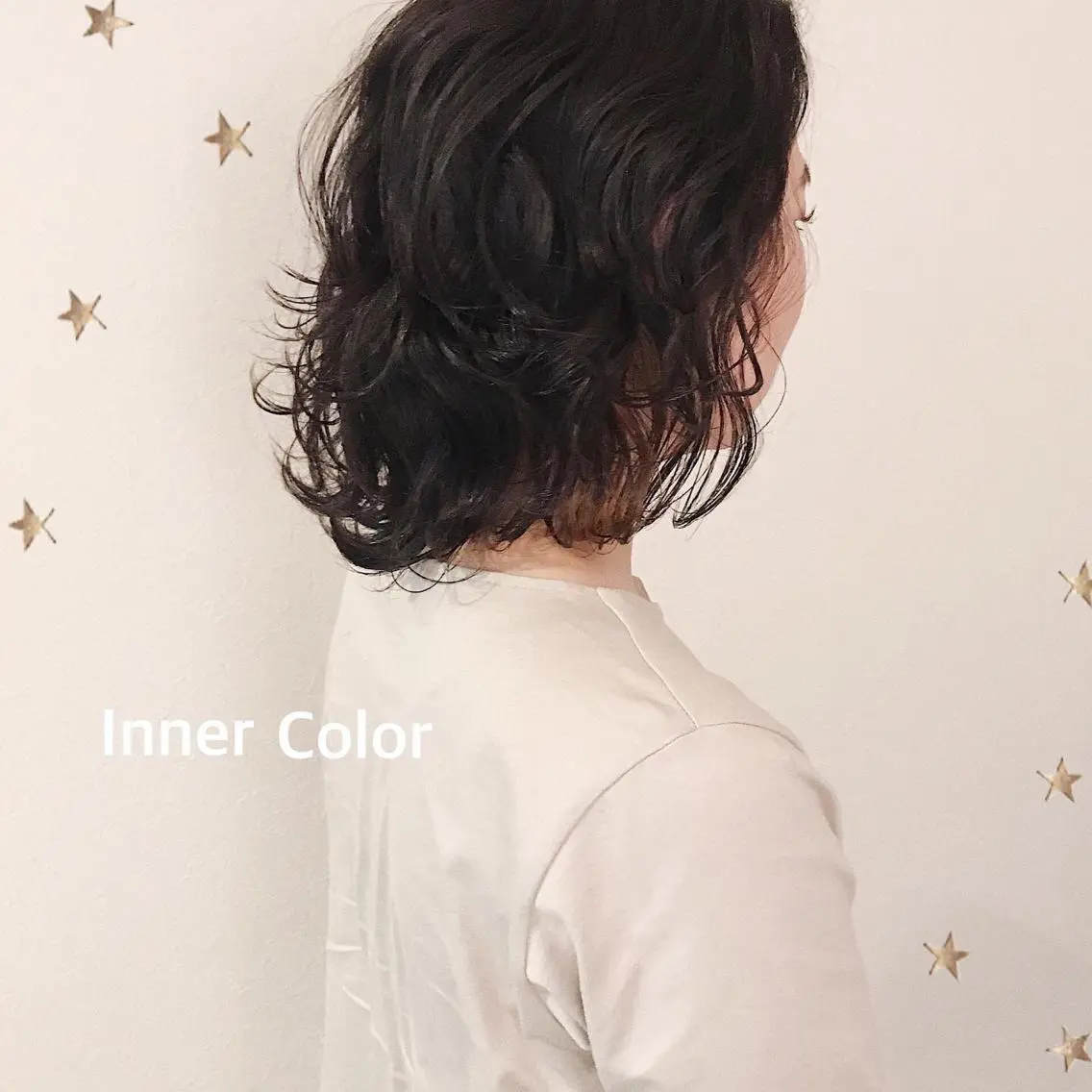 ミディアム カラー カット ヘアカラー 市川 千夏のヘアスタイル