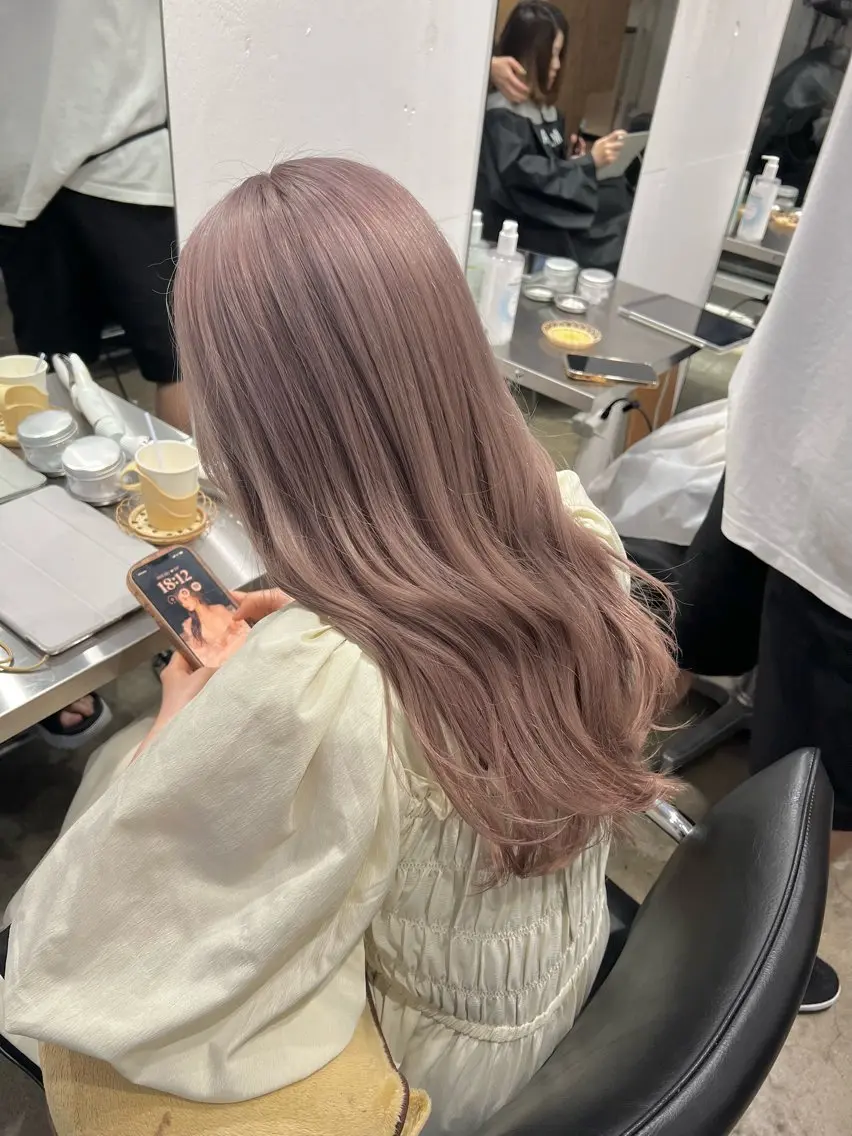 ロング カラー カット ヘアカラー トリートメント ヘッドスパ ✨髪質改善矯正× ブリーチ✨YU-KIのヘアスタイル