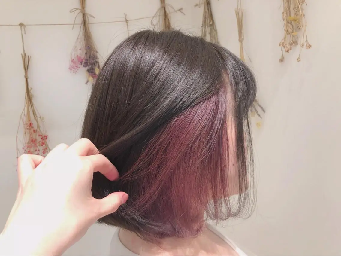 ミディアム カラー ヘアアレンジ 白髪ぼかしハイライト 茗荷谷駅徒歩2分のヘアスタイル