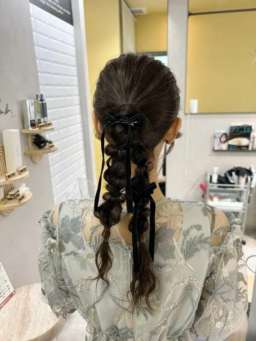 ヘアアレンジ 結婚式・ブライダル ヘアセット hubhair レイヤー/透明感のヘアスタイル