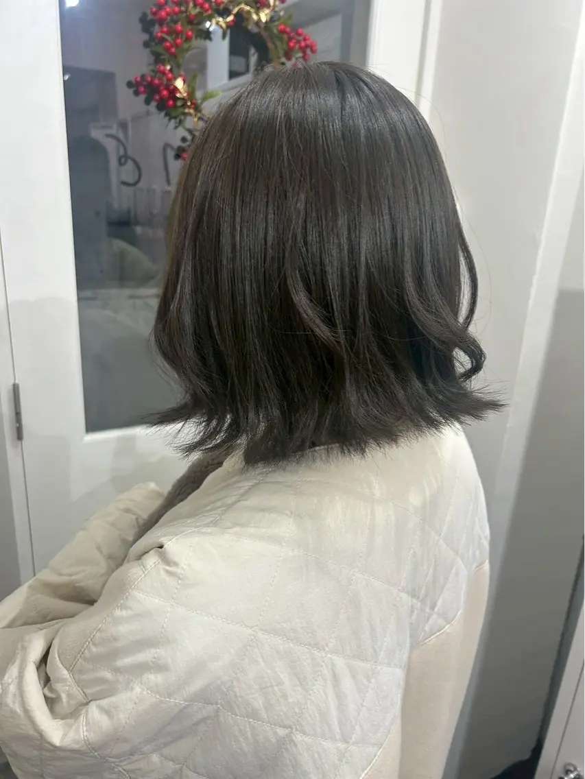 【ボブ限定‼️Aujua  4spトリートメント付き☘️✨】ワンカラー　　#モデル様募集中の写真